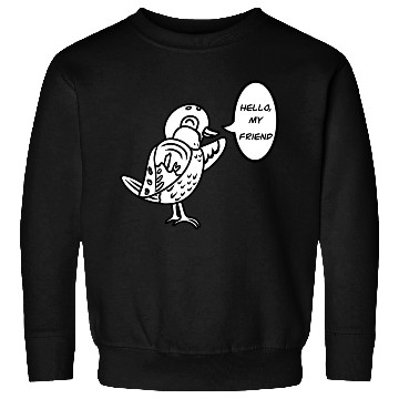 Discover Cute Cartoon Sparrow Bird Sweatshirts