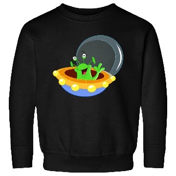 Discover Happy Green Alien Sweatshirts