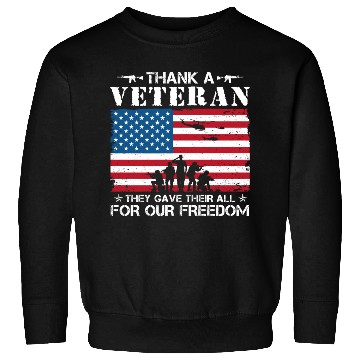 Discover US Army Thank A Veteran American Flag Sweatshirts