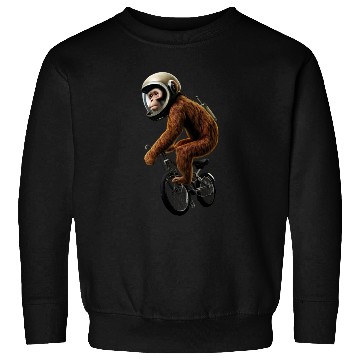 Discover Astronaut monkey on a bike ride Sweatshirts