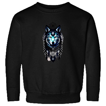 Discover dream catcher geometric wolf Sweatshirts