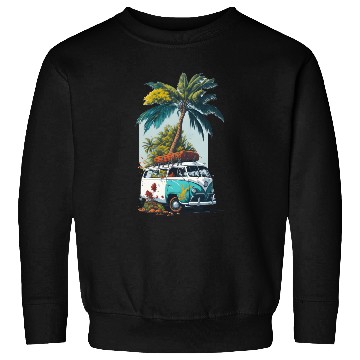 Discover travel car caravan summer coco tree Sweatshirts