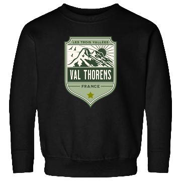 Discover Val Thorens France Three Valleys Ski Sweatshirts