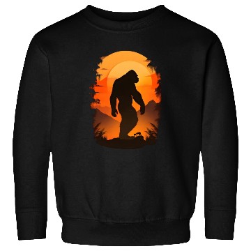 Discover A Sasquatch Silhouette In The North Sweatshirts