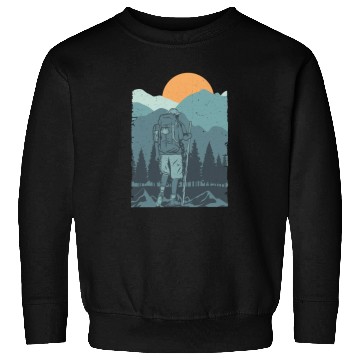 Discover Hiking - mountain love Sweatshirts