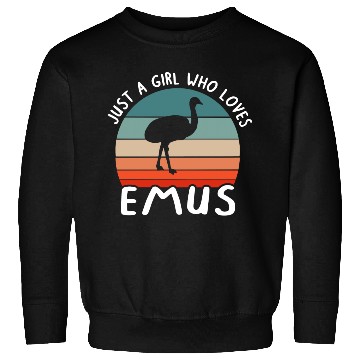 Discover Girl Lover Emu Women Love Saying Fan Sweatshirts