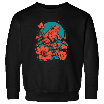Discover Goth Poison Frog Goblincore Fairycore Floral Frogs Sweatshirts