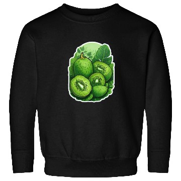 Discover Green Kiwi Pattern Sticker Sweatshirts