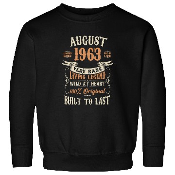 Discover August 1963 Birthday Surprise Sweatshirts