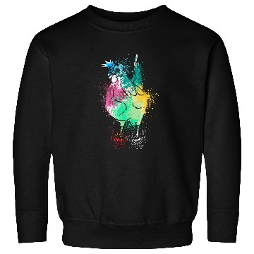 Discover Colerfull Splash Art Farm animals chicken Sweatshirts