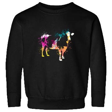 Discover Colerfull Splash Art Farm animals cow Sweatshirts