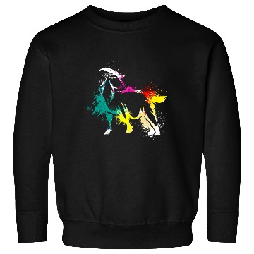 Discover Colerfull Splash Art Farm animals Goat Sweatshirts