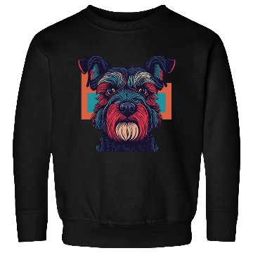 Discover Retro Schnauzer Portrait Sweatshirts