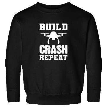 Discover Build Crash Repeat Pilot Gift Sweatshirts
