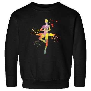 Discover Ballet Dancer Colorsplash Ballerina Sweatshirts