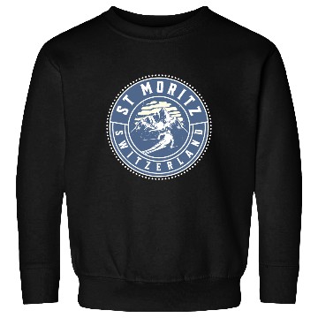 Discover Saint Moritz Switzerland Skiing Sweatshirts