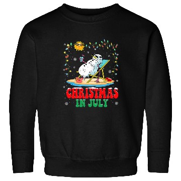Discover christmas in July snowball Xmas Summer Sweatshirts