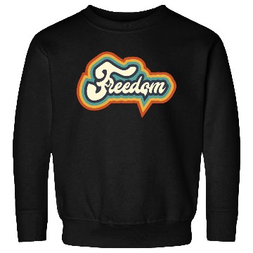 Discover Freedom Typography Sweatshirts