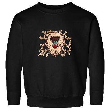 Discover Baboon Monkey Face Sweatshirts