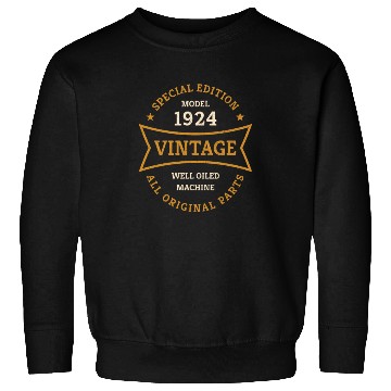 Discover Born 1924 Vintage 100 Year Old 100th Birthday Gift Sweatshirts