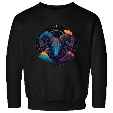 Discover Aries Zodiac Sign Ai Sweatshirts