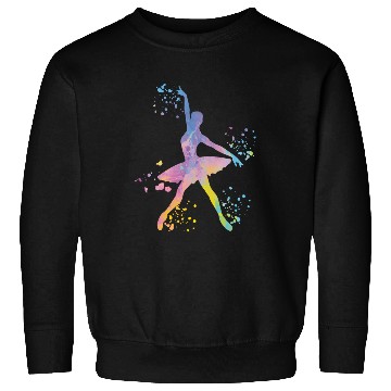 Discover Ballet Dancer Colorsplash Ballerina Sweatshirts