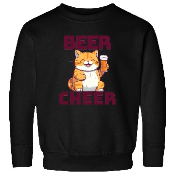 Discover Cute Cat Beer Cheer Sweatshirts