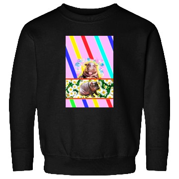 Discover WILD NATURE. HIPPO design collection Sweatshirts