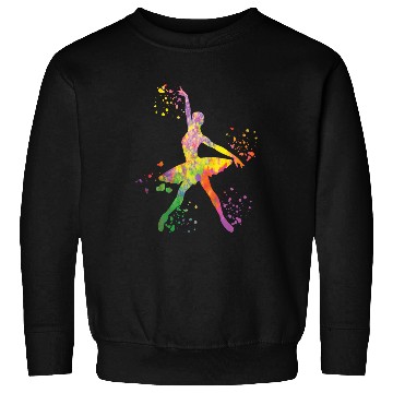 Discover Ballet Dancer Colorsplash Ballerina Sweatshirts
