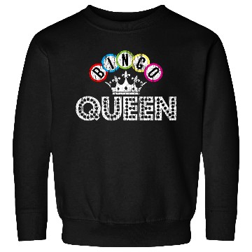 Discover Bingo Casino Night Crown Bingo Queen Sweatshirts