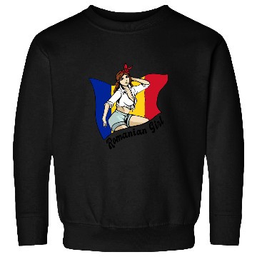 Discover Romanian girl flag design Sweatshirts