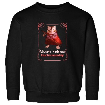 Discover Meow-velous marksmanship Cat Archer Sweatshirts