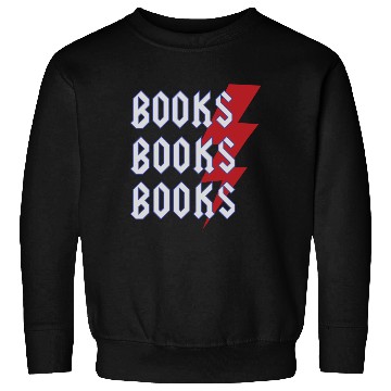 Discover Reading Teacher Cool Books Thunderbolt Men Women Sweatshirts