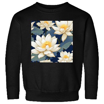 Discover Serenity Blooms: Timeless Lotus Pattern Sweatshirts