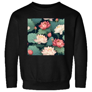 Discover Serenity Blooms: Timeless Lotus Pattern Sweatshirts