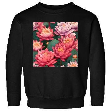 Discover Serenity Blooms: Timeless Lotus Pattern Sweatshirts
