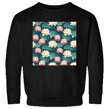Discover Serenity Blooms: Timeless Lotus Pattern Sweatshirts