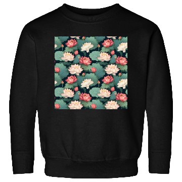 Discover Serenity Blooms: Timeless Lotus Pattern Sweatshirts