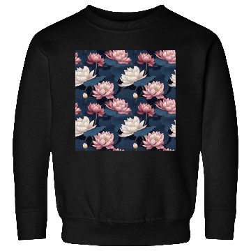 Discover Serenity Blooms: Timeless Lotus Pattern Sweatshirts