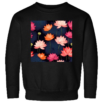 Discover Serenity Blooms: Timeless Lotus Pattern Sweatshirts