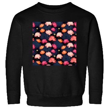 Discover Serenity Blooms: Timeless Lotus Pattern Sweatshirts