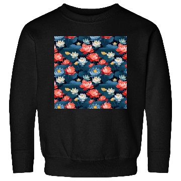 Discover Serenity Blooms: Timeless Lotus Pattern Sweatshirts