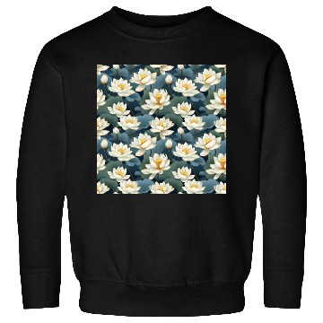 Discover Serenity Blooms: Timeless Lotus Pattern Sweatshirts