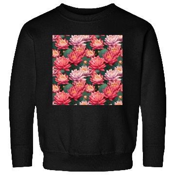 Discover Serenity Blooms: Timeless Lotus Pattern Sweatshirts