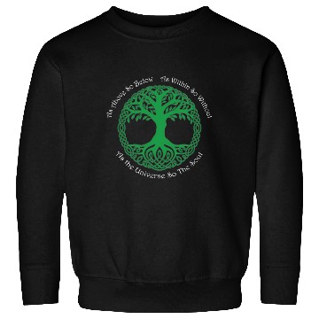 Discover Pagan Celtic Wiccan As Above So Below Green Tree Sweatshirts