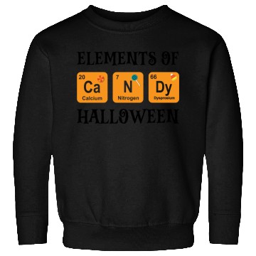 Discover Halloween Candy Sweets Chemistry Elements Of Sweatshirts