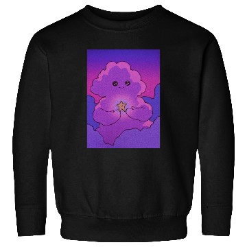 Discover Cute Purple Cloud With Little Star Sweatshirts