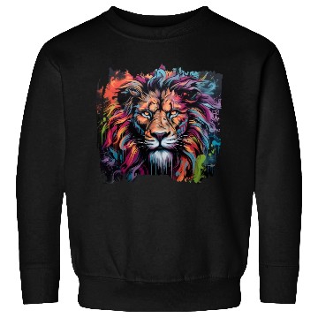 Discover Graffiti Style Lion | Lion Lovers Sweatshirts