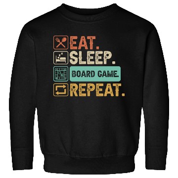 Discover Eat Sleep Board Game Repeat Sweatshirts