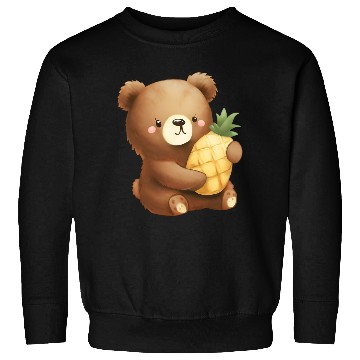 Discover Bear loves pineapple Sweatshirts